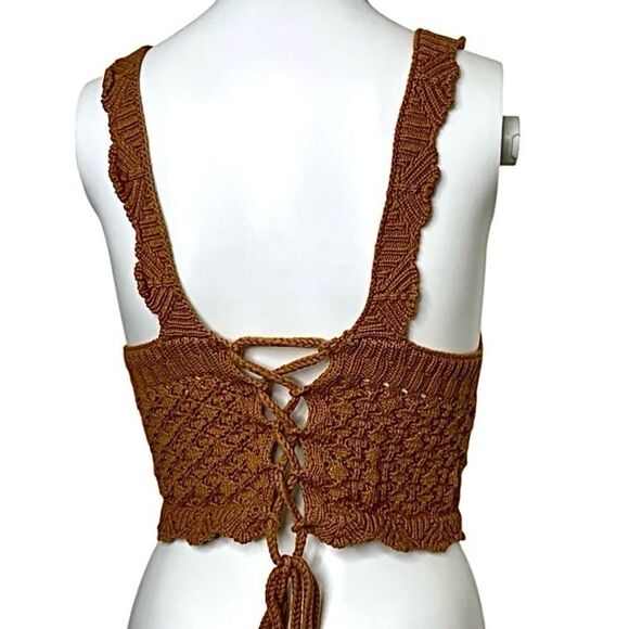 Women's Brown Knit Top - Picture 2 of 2